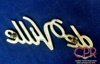 1971 1972 1973 1974 1975 1976 Cadillac "deVille" Script Quarter Emblem