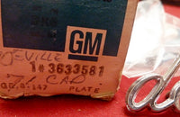 1971 Cadillac DeVille Front Fender Script - NOS