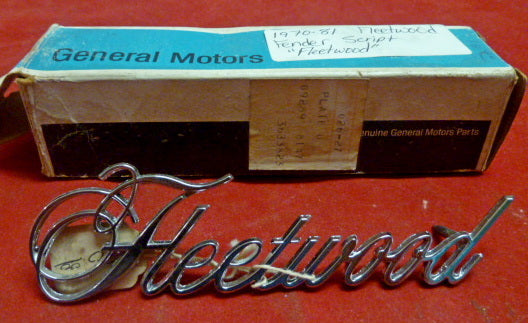 1973 1974 Cadillac Fleetwood Script, Front Fender - NOS