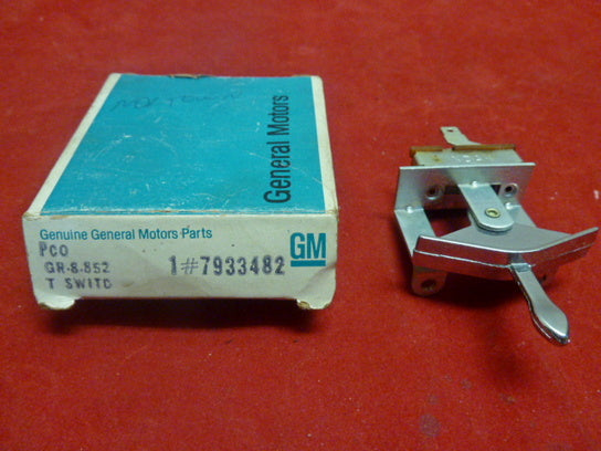 1975 1976 1977 1978 1978 Cadillac Heater Control T Switch - NOS