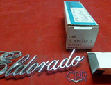 1976 1977 1978 Cadillac "Eldorado" Trunk Quarter Script Plate Kit